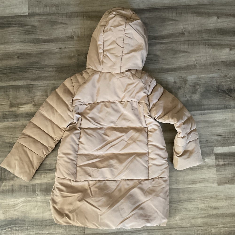 Zara down hooded coat girls 6/7 - Picture 4 of 5